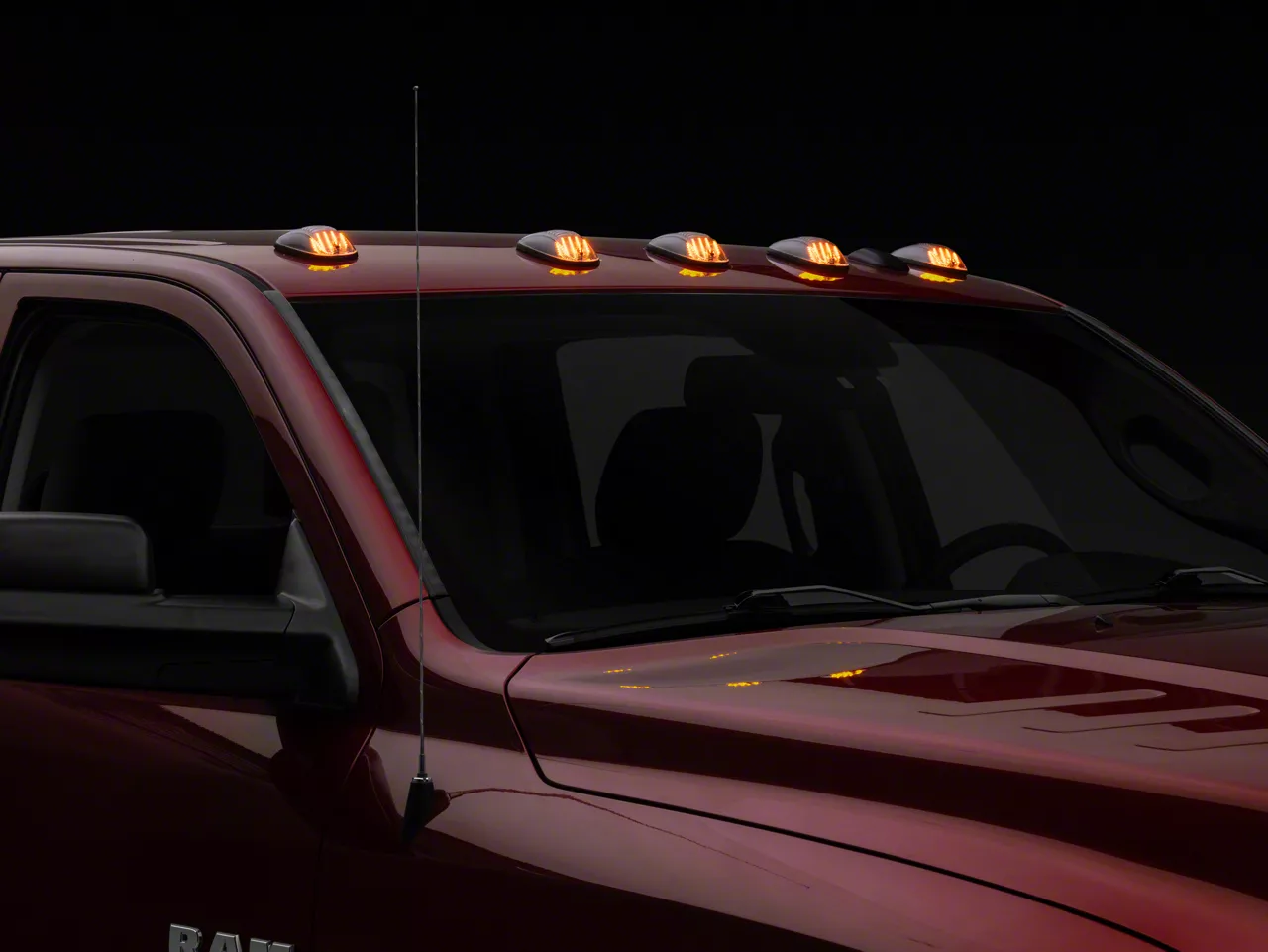 Raxiom RAM 2500 Axial Series LED Cab Roof Clearance Lighting; Amber