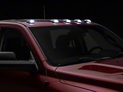 Raxiom Axial Series LED Cab Roof Clearance Lighting; White; Clear Lens (03-18 RAM 2500 w/ Factory Clearance Lights)