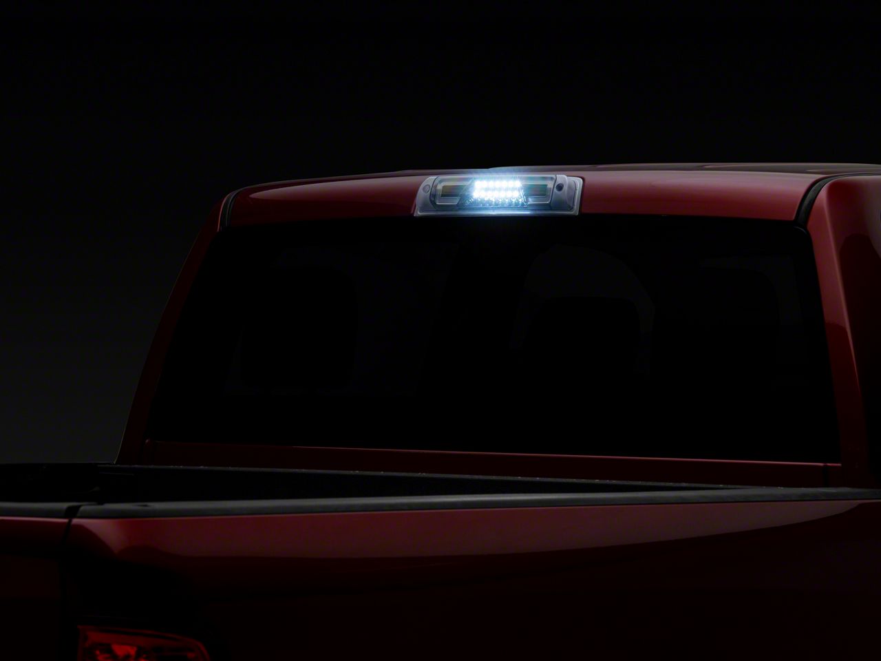 Raxiom RAM 2500 V2 LED Third Brake Light; Black Housing; Clear