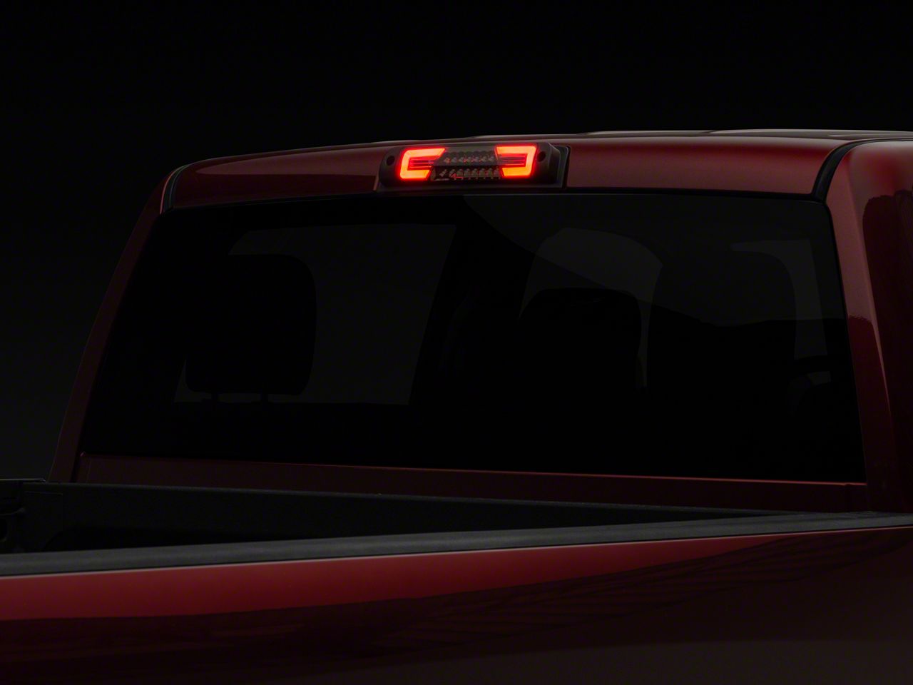 Raxiom RAM 3500 V2 Smoked LED Third Brake Light; Chrome Housing