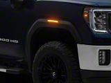 Raxiom V2 LED Side Markers; Clear Lens; Amber LED (20-26 Sierra 2500 HD)