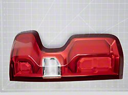 Raxiom Axial Series OE Style Replacement LED Tail Light; Black Housing; Red Lens; Passenger Side (19-23 Silverado 1500 w/ Factory LED Tail Lights)