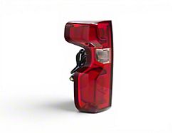 Raxiom Axial Series OE Style Replacement LED Tail Light; Black Housing; Red Lens; Driver Side (20-23 Silverado 2500 HD w/ Factory LED Tail Lights)