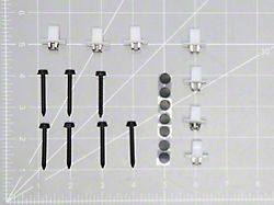 Raxiom LED Roof-Mounted Clearance Lights; Clear Lens; White LED (07-14 Silverado 2500 HD)