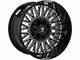 RBP 02R Tycoon Gloss Black Milled 8-Lug Wheel; 22x12; -44mm Offset (03-09 RAM 2500)