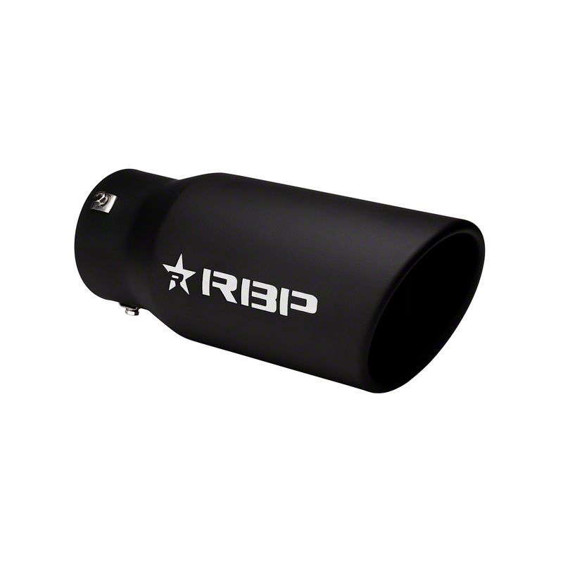 RBP F-150 5-Inch RX-7 Adjustable Multi-Fit Black Exhaust Tip; 3-Inch ...