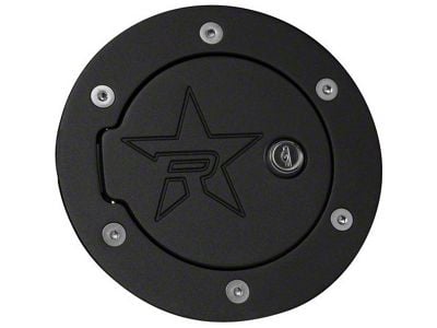 RBP RX-2 Locking Fuel Door; Black (03-09 RAM 3500)