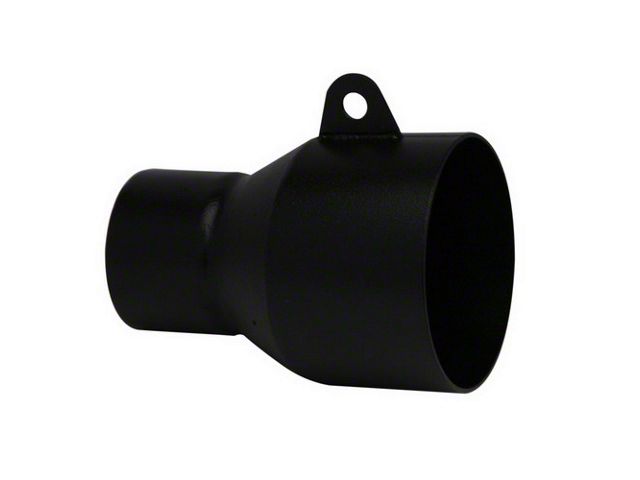 RBP Exhaust Tip Adapter; 4-Inch; High Heat Textured Black (Fits 2.75-Inch Tailpipe)