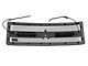 RBP RX-3 Midnight Edition Studded Frame Upper Replacement Grille with LED Lights; Black (14-15 Silverado 1500)