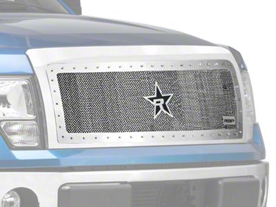 RBP RX-5 HALO Series Studded Frame Upper Grille Insert; Chrome (09-14 F-150, Excluding Harley Davidson & Raptor)