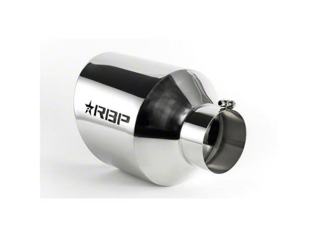 RBP RX-7 Magnum Edition Stainless Steel Exhaust Tip; 10-Inch; Polished (Fits 5-Inch Tailpipe)
