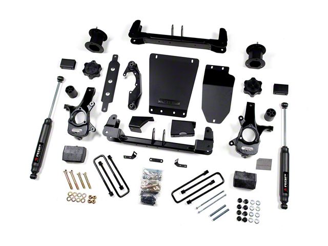 RBP 4-Inch Suspension Lift Kit with Performance Shocks (14-18 Sierra 1500 w/ Stock Cast Aluminum Control Arms, Excluding Denali)