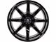 RBP 01R Saharan II Gloss Black Milled 8-Lug Wheel; 20x12; -51mm Offset (07-10 Sierra 3500 HD SRW)