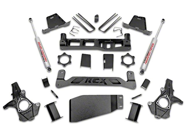 Rough Country 6-Inch Suspension Lift Kit with Shocks (07-13 4WD Sierra 1500)