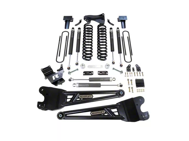 ReadyLIFT 4-Inch Coil Spring Suspension Lift Kit with Radius Arms and Falcon 1.1 Monotube Shocks (23-24 4WD 6.7L Powerstroke F-250 Super Duty)