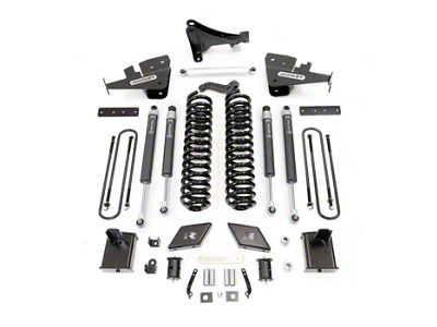 ReadyLIFT 7-Inch Coil Spring Suspension Lift Kit with Falcon 1.1 Monotube Shocks (17-22 4WD 6.7L Powerstroke F-250 Super Duty w/o Camper Spring Package)