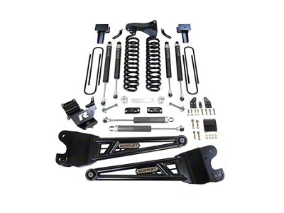 ReadyLIFT 4-Inch Coil Spring Suspension Lift Kit with Radius Arms and Falcon 1.1 Monotube Shocks (23-24 4WD 6.7L Powerstroke F-350 Super Duty SRW)