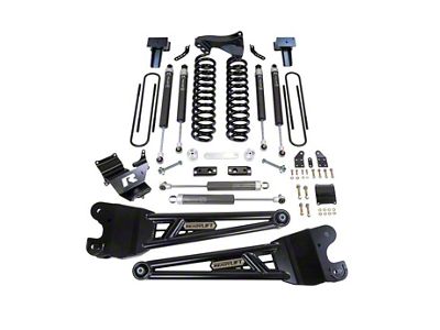 ReadyLIFT 4-Inch Coil Spring Suspension Lift Kit with Radius Arms and Falcon 1.1 Monotube Shocks (23-25 4WD 6.7L Powerstroke F-350 Super Duty SRW)