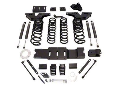 ReadyLIFT 4.50-Inch Coil Spring Suspension Lift Kit with Falcon 1.1 Monotube Shocks (19-24 4WD 6.7L RAM 2500 w/o Air Ride, Excluding Power Wagon)