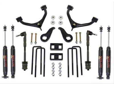 ReadyLIFT 3.50-Inch Front / 1-Inch Rear SST Suspension Lift Kit with Fabricated Control Arms and SST3000 Shocks (11-19 Sierra 2500 HD)