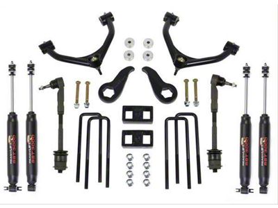 ReadyLIFT 3.50-Inch Front / 1-Inch Rear SST Suspension Lift Kit with Fabricated Control Arms and SST3000 Shocks (11-19 Sierra 3500 HD)