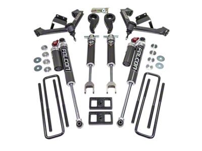 ReadyLIFT 3-Inch Front / 1-Inch Rear SST Suspension Lift Kit with Fabricated Control Arms and Falcon 2.1 Shocks (20-25 Sierra 3500 HD)