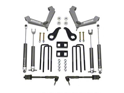 ReadyLIFT 3.50-Inch Front / 2-Inch Rear SST Suspension Lift Kit with Fabricated Control Arms and Falcon 1.1 Monotube Shocks (11-19 Silverado 3500 HD)