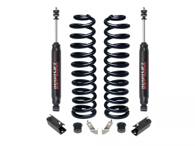 ReadyLIFT 2.50-Inch Coil Spring Front Suspension Lift Kit with SST3000 Front Shocks (11-24 4WD 6.7L Powerstroke F-250 Super Duty)