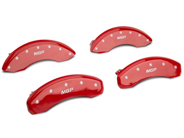 MGP Brake Caliper Covers; Red; Front and Rear (97-03 F-150, Excluding Lightning)