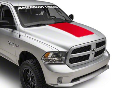 SEC10 Hood Decal; Red (09-18 RAM 1500)