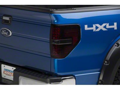 LED Tail Lights; Chrome Housing; Red Smoked Lens (09-14 F-150 Styleside)
