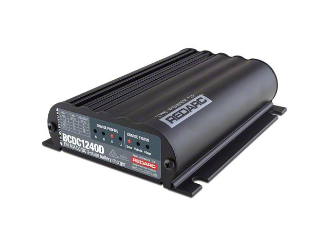 Redarc 12V 40A Smart Start DC/DC Dual Input Battery Charger