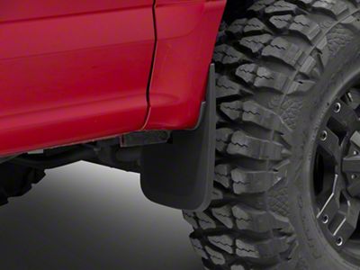 RedRock Custom Molded Mud Guards for No Fender Flares; Front and Rear (15-20 F-150 w/o OE Fender Flares)