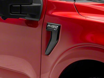 RedRock Fender Vent Trim; Carbon Fiber (21-23 F-150, Excluding Raptor)