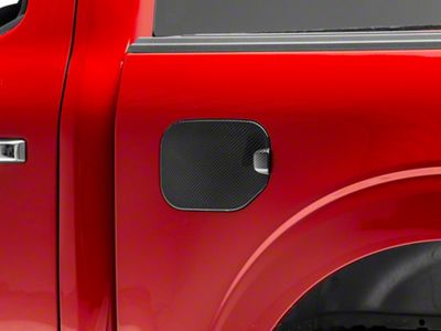 RedRock Fuel Door Cover; Carbon Fiber (21-24 F-150)