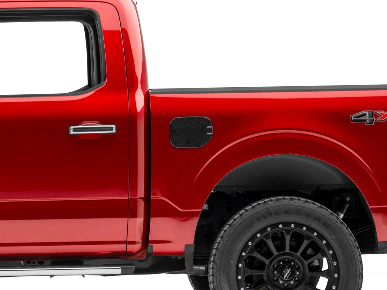 RedRock F-150 Fuel Door Cover; Carbon Fiber T569026 (21-26 F-150