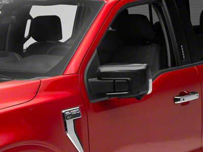 RedRock Side View Mirror Trim; Carbon Fiber (21-24 F-150)