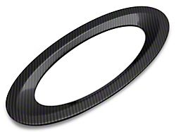 RedRock Tailgate Emblem Trim; Carbon Fiber (21-24 F-150)