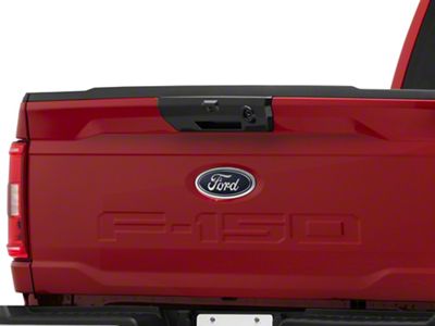 RedRock Tailgate Handle Cover; Carbon Fiber (21-24 F-150 w/ Power Fold-Down Tailgate)