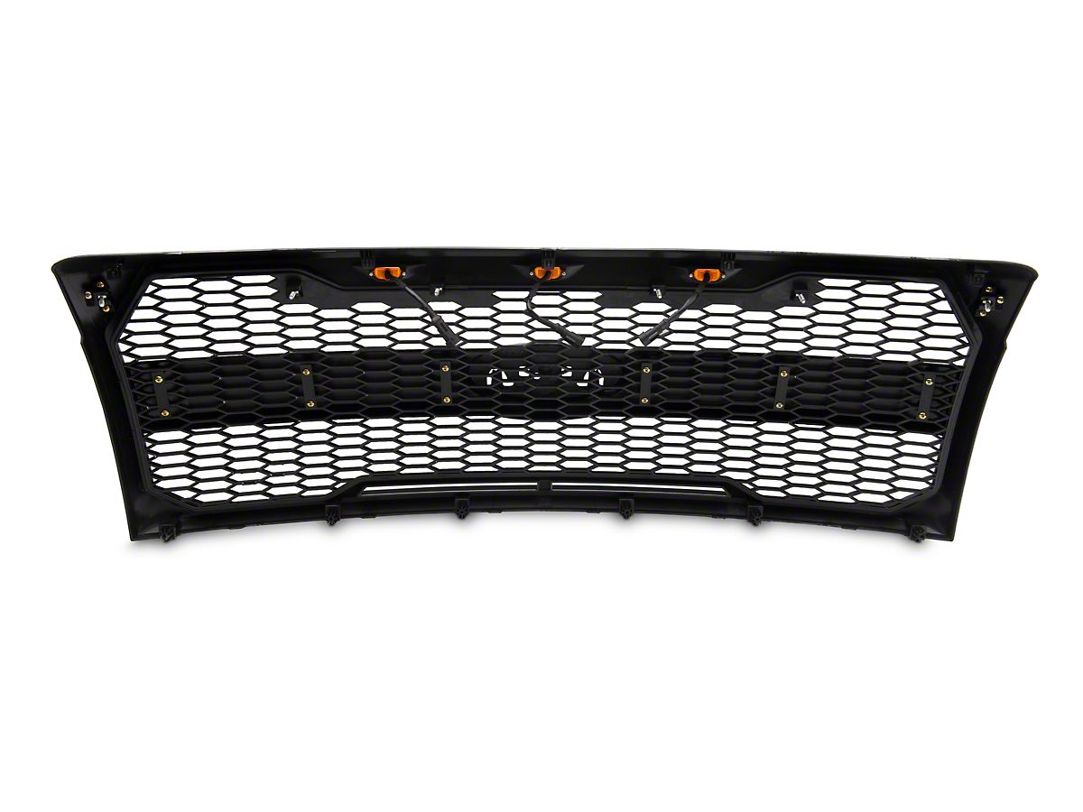 RedRock F-150 Upper Replacement Grille with LED Lighting and 