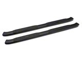 Barricade Pinnacle 4-Inch Oval Bent End Side Step Bars; Black (19-26 RAM 1500 Quad Cab)