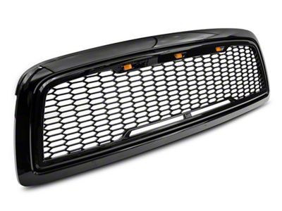 RedRock Baja Upper Replacement Grille; Gloss Black (09-12 RAM 1500)