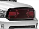 RedRock Big Horn Style Upper Replacement Grille; Black and Red (13-18 RAM 1500, Excluding Rebel)
