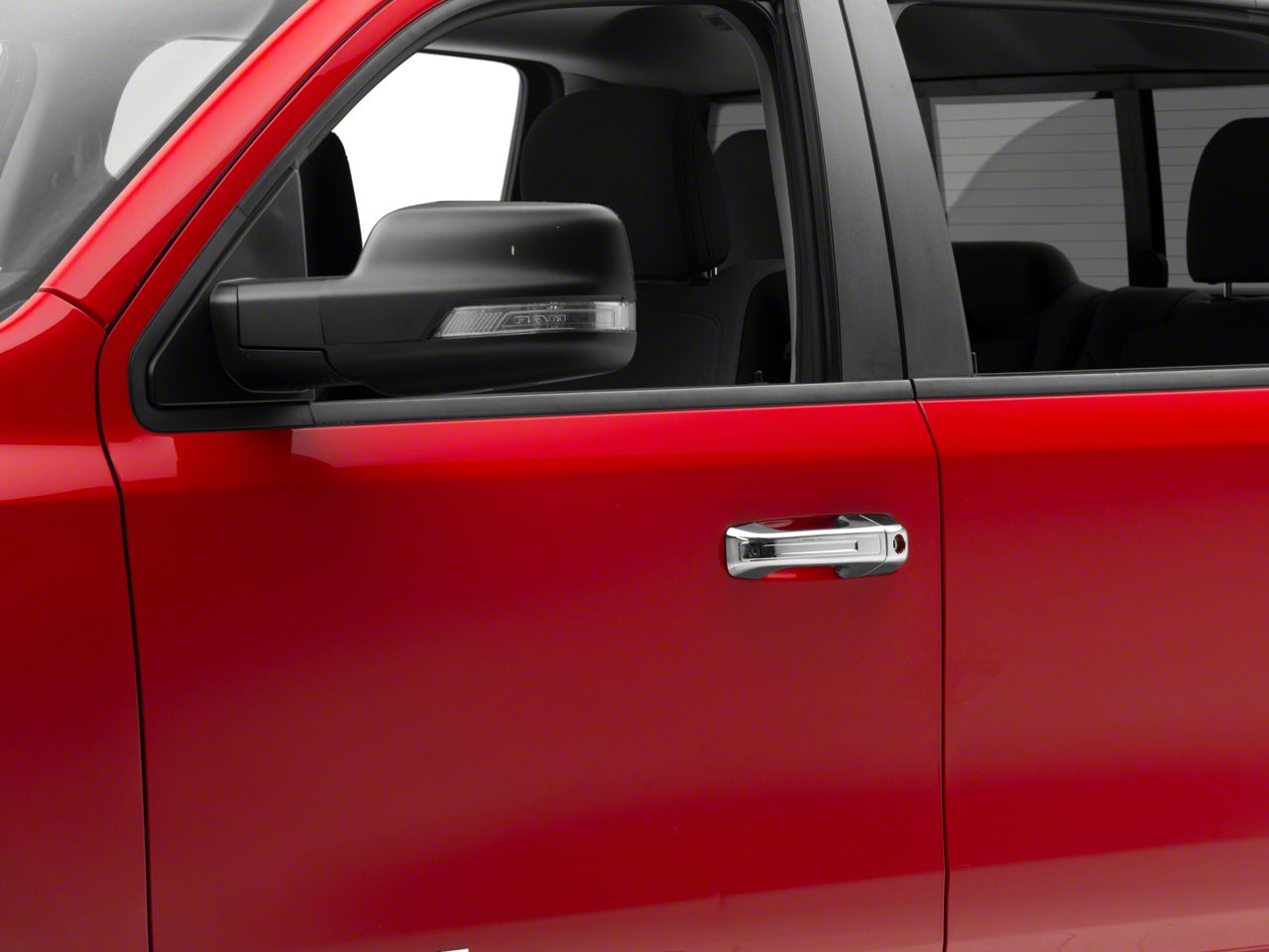 Carbon Fiber Exterior Door Handle Decor Cover Trim For Dodge RAM 1500 2010-2017 - View #3