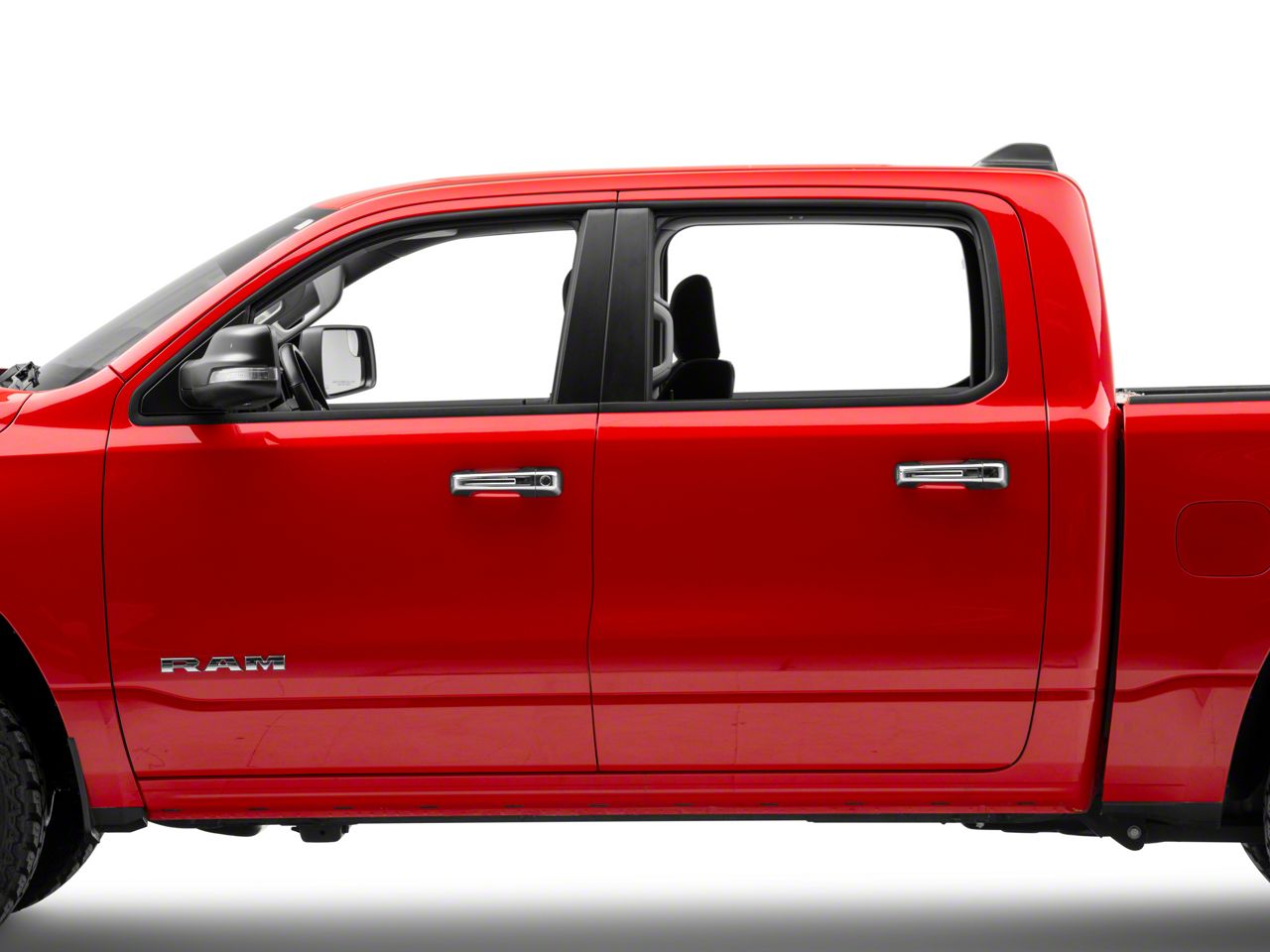 thumbnail image 2 of Sleek Chrome Door Handle Covers For Dodge RAM 1500-5500 (2009-2018) - 2 Door, Easy Self-Adhesive Install 2 of 4