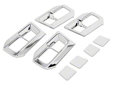 RedRock Interior Door Handle Trim; Chrome (14-18 RAM 1500)