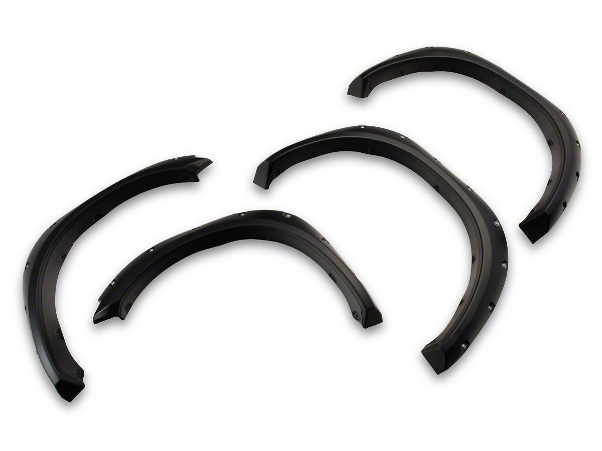 RedRock RAM 1500 Pocket Style Fender Flares; Smooth Black R123141 