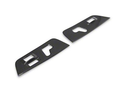 RedRock Seat Adjustment Panel Trim; Carbon Fiber (09-18 RAM 1500)