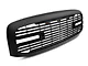 RedRock Boss Upper Replacement Grille with LED DRL; Matte Black (06-09 RAM 3500)