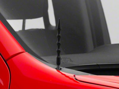 RedRock Billet Antenna; 6-Inch; Black (07-24 Silverado 1500)